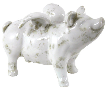 Small Ceramic Flying Pig, 18.5cm