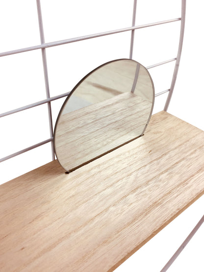 Shelving Unit with Mirror 45cm