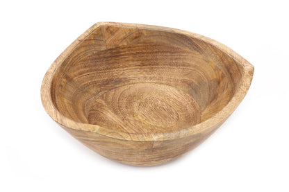 Triangular Shaped Wooden Bowl