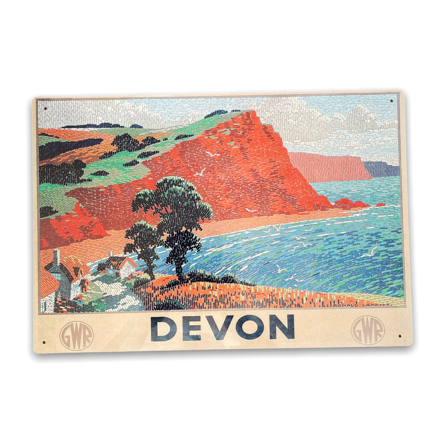 Vintage Metal Sign - Great Western Railway, Devon