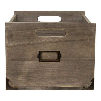 Wooden Office Storage Box, 26x32x20cm.