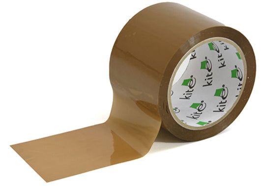 Buff Packaging Tape 75mm Wide x 66m Long