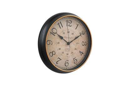 Antique Style Wall Clock With Numbers 34cm