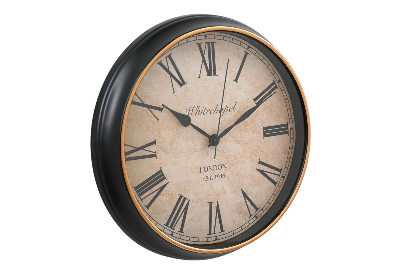 Antique Style Wall Clock Roman Numerals 34cm