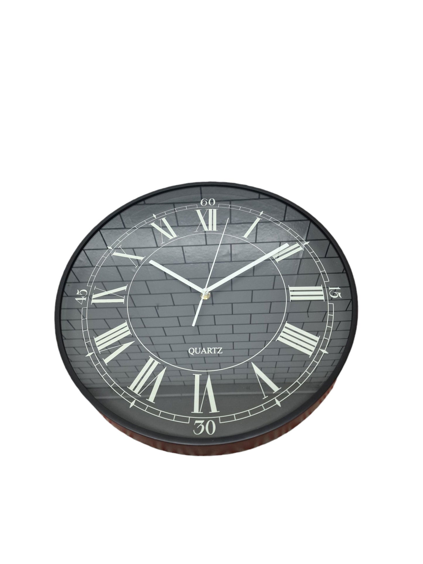 Black Cream & Black Wall Clock 40cm