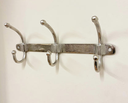 Wall Mounted Triple Coat Hooks