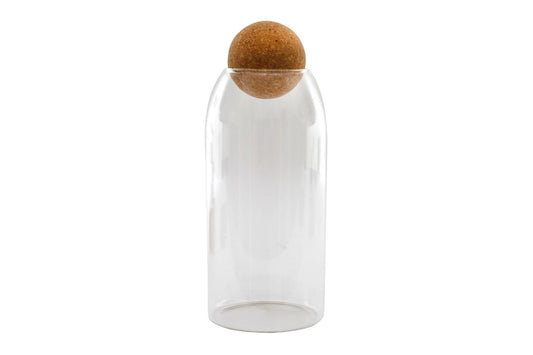 Glass Canister With Cork Stopper 26cm