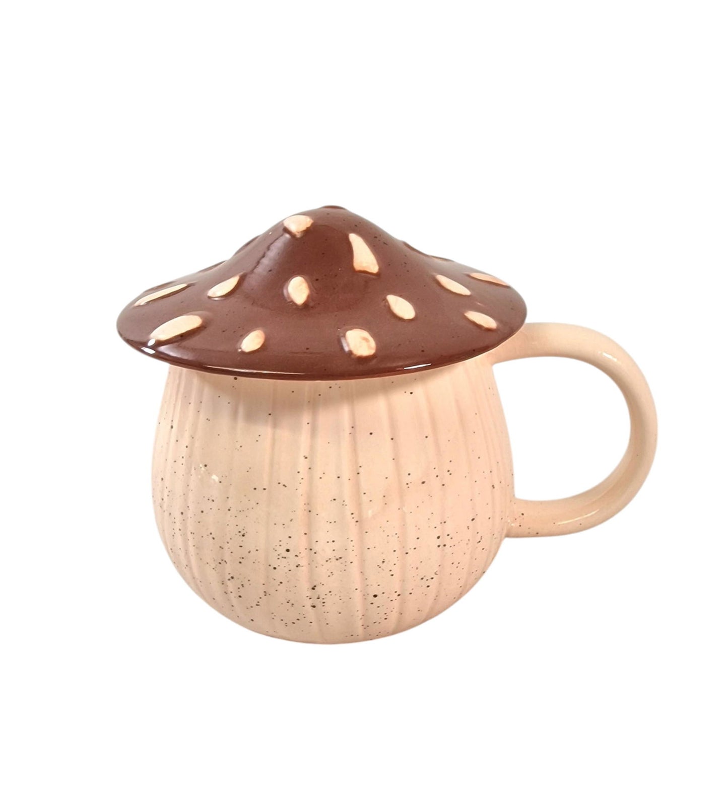 Mushroom Shape Mug With Lid Set of 2