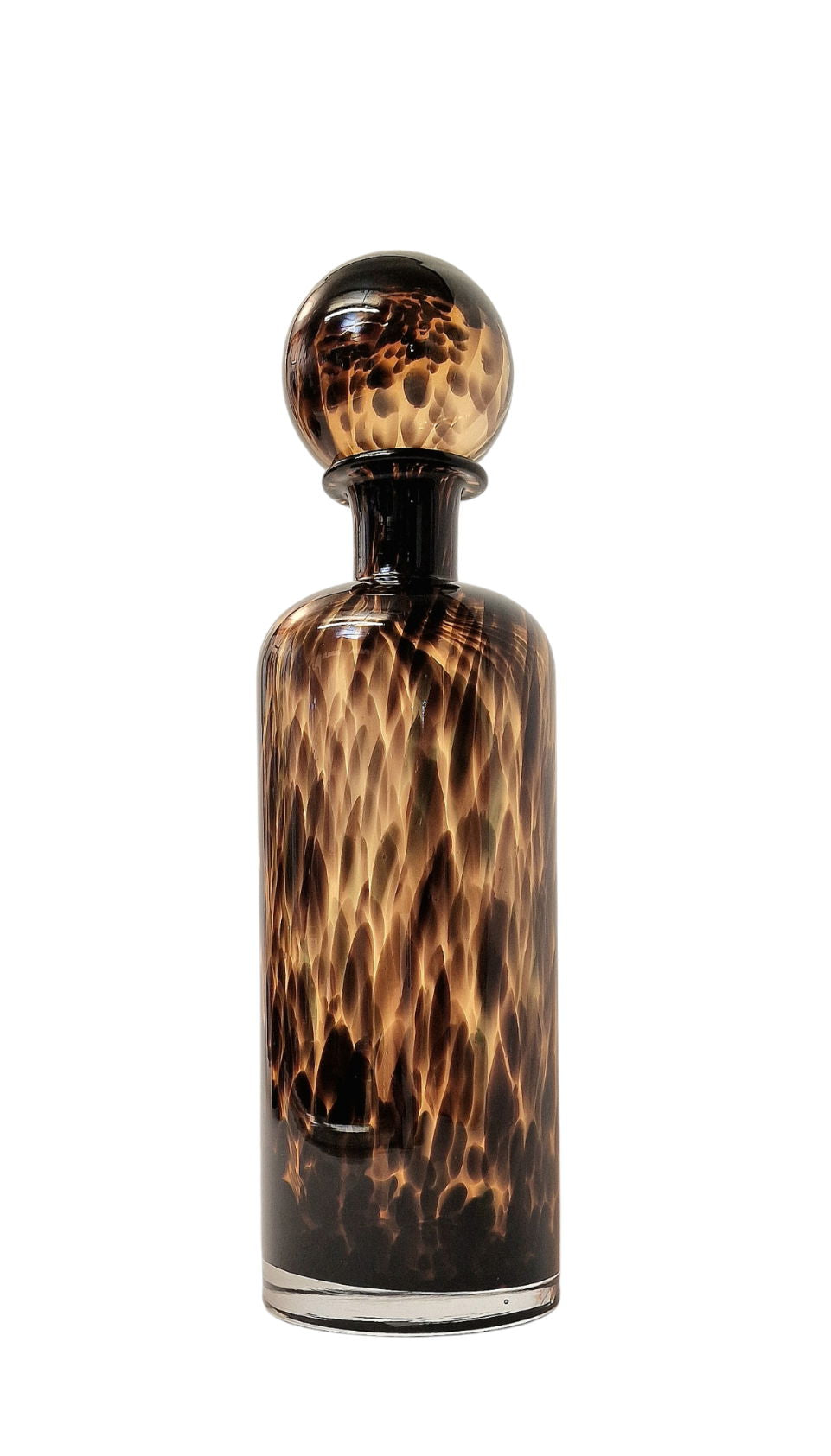 Leopard Design Glass Jar or Bottle Style Ornament 40cm