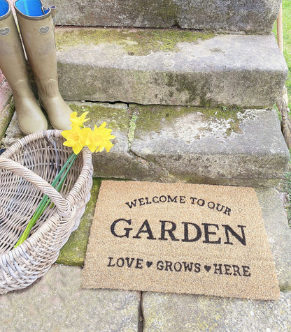 Love Grows Here Potting Shed Doormat