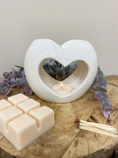 Pearl Heart Oil or Wax Warmer