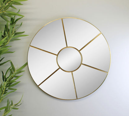 Round Window Style Mirror, 50cm