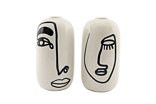 Bohome Face Ceramic Vases