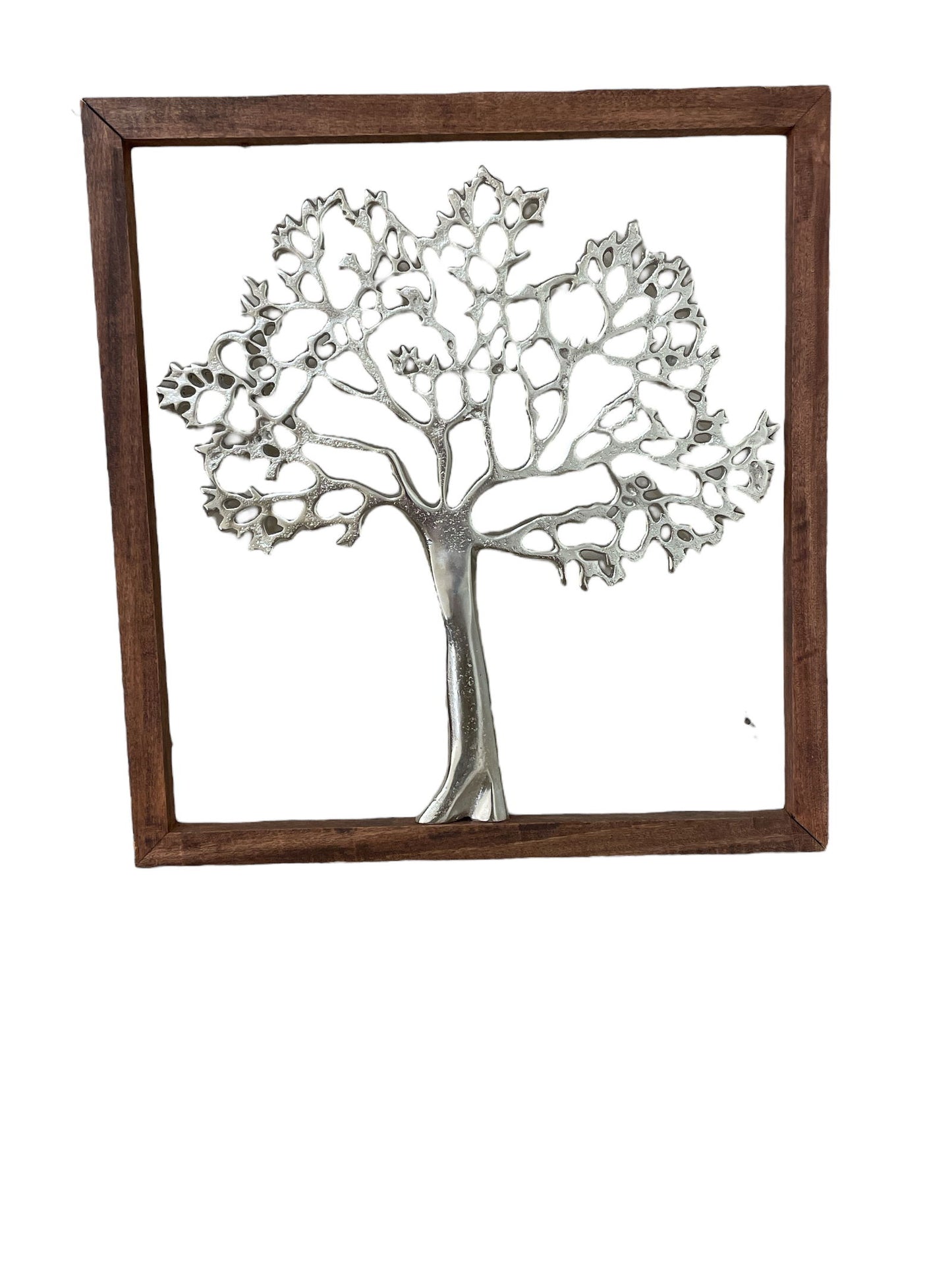 Large Silver Tree Of Life In A Frame, 46cm