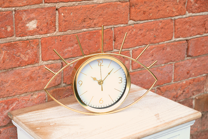 Golden Colour Eye Clock 30cm